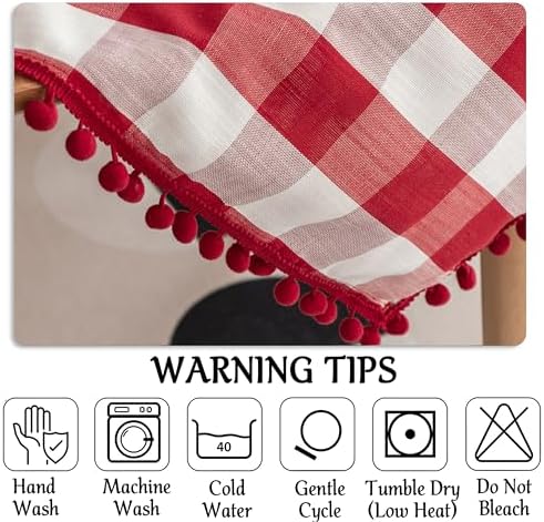 Experience Christmas Time in Style with Our Red and White Checkered Tablecloth