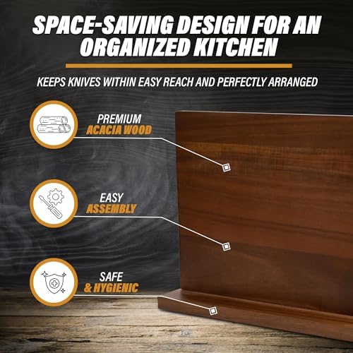 Stylish Magnetic Knife Holder for Duality and Sustainability