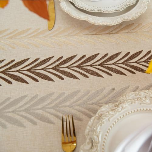 Elegant Rustic Faux Linen Tablecloth for Everyday Use