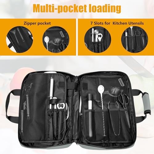 Professional Chef Knives Organizer with 25 Pockets