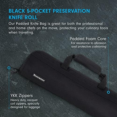 Messermeister Preservation 5-Pocket Knife Luggage Black