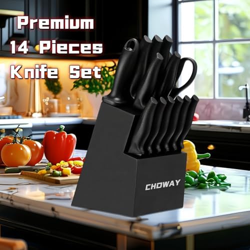 CHOWAY Precision Laser 14-Piece Knives Set