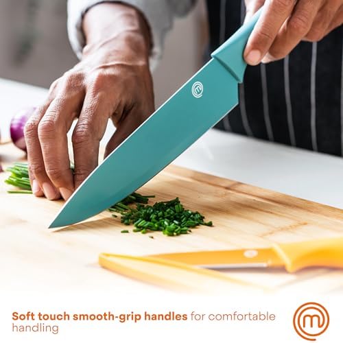 MasterChef 6-Piece Knife Block Set Red