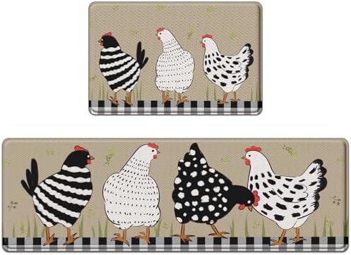 Anti-Fatigue Kitchen Rugs Set of 2 miraclefloor