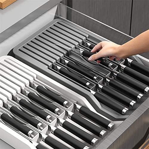 RIIPOO Expandable Knife Organizer for Drawers Countertops