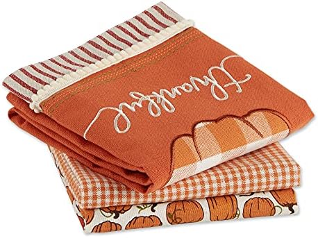Elegant Pumpkin Spice Kitchen Towels