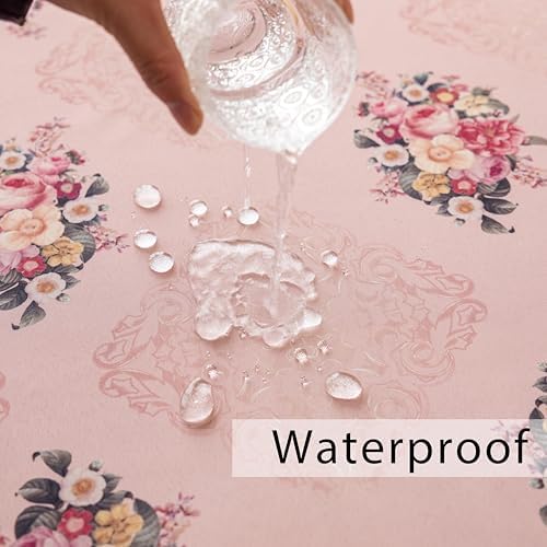Stunning Pink Floral Tablecloth