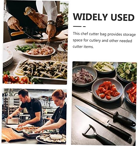 PrettyZoom Premium Chefs Knives Organizer with Waxed Canvas Storage Bag