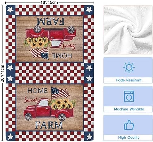Sunflower Plaid Reusable Washable Kitchen Towel