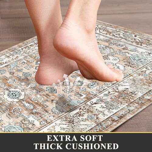 Pauwer Anti Fatigue Kitchen Mat Set of 2