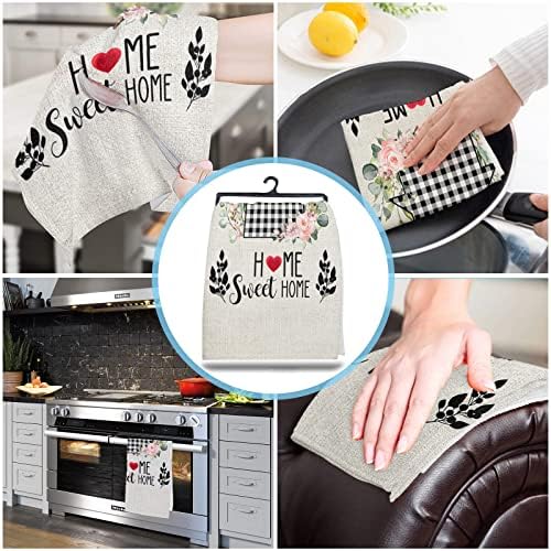 ZOE GARDEN Farmhouse Plaid Kitchen Towels - Delight Your Kitchen