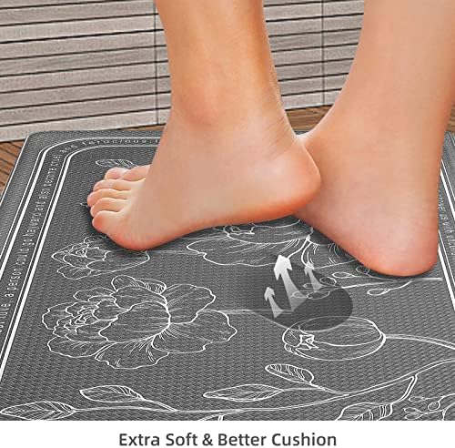 Anti-Fatigue Kitchen Mat Set for Standing waterproof cushioned rug