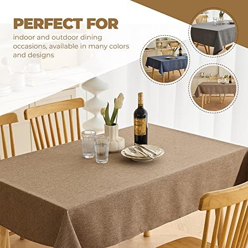 Versatile Rectangle Waterproof Dining Table Cloth