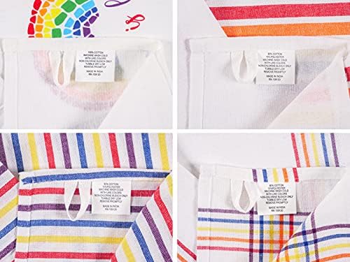 Pride Rainbow Love is Love Kitchen Dish Towel Set