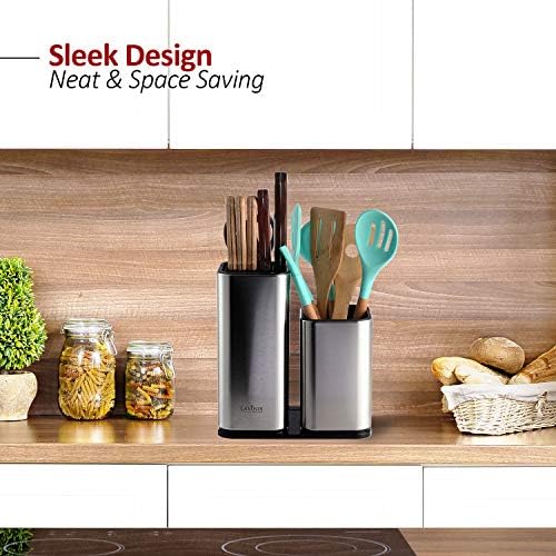 Perfect for Your Counter - Modern Knife Holder and Utensil Organizer