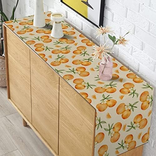Pudodo Linen Table Runner 13x120 Inch Little Cutie Themed