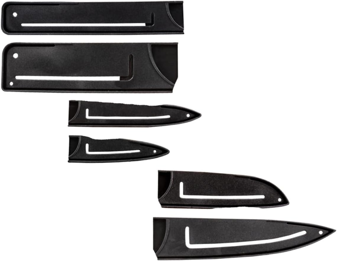 6Pcs Kitchen Plastic Scabbard Knife Protectors Universal Kitchen Utensil Covers