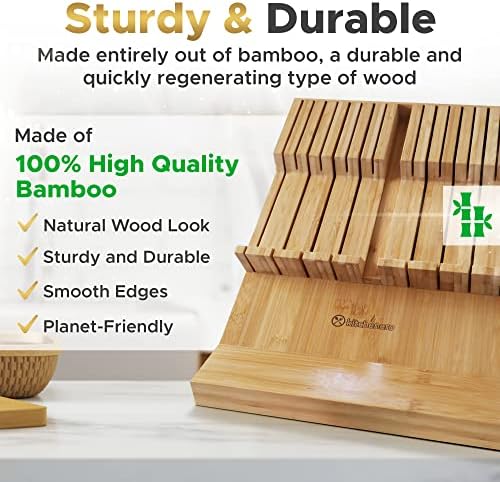 Bamboo Knife Holder Sharpener