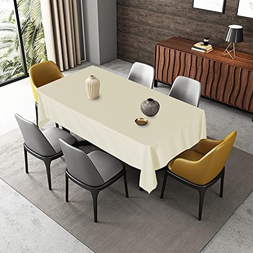 Durable 70x120 Inch Tablecloth for Dining Parties and Camping Ivory