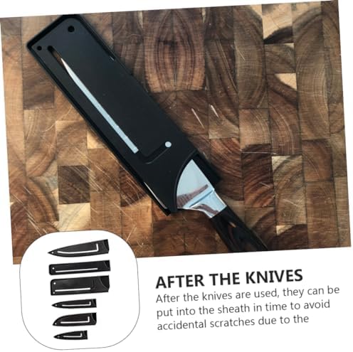 6Pcs Kitchen Plastic Scabbard Knife Protectors Universal Kitchen Utensil Covers