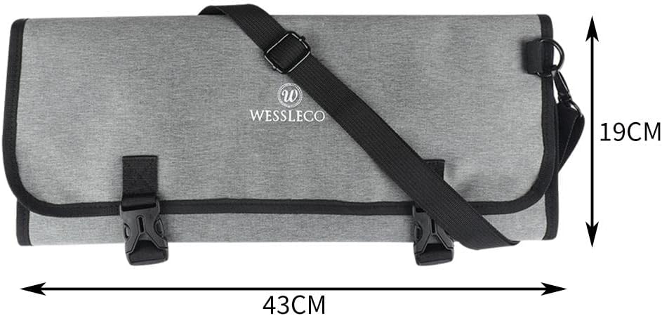 Chefs Roll Bag 14 Slot Organizer for Cooking and Travel