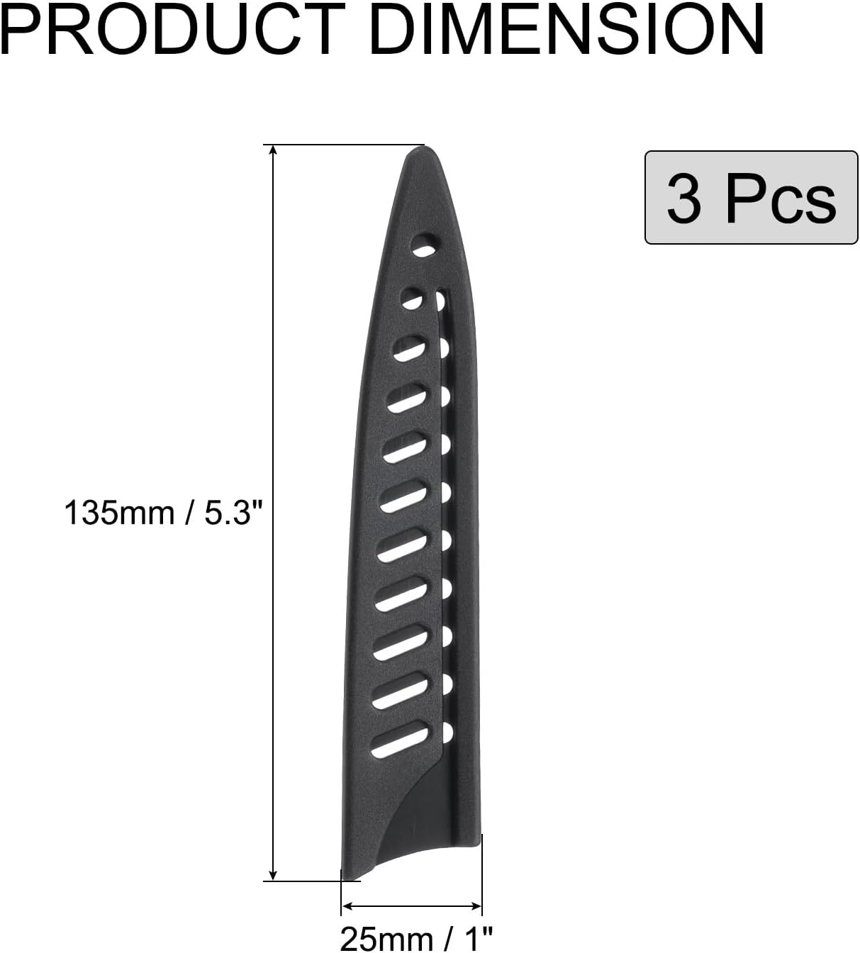 3-Piece Knife Cover Set Durable Protection for Your Kitchen Knives