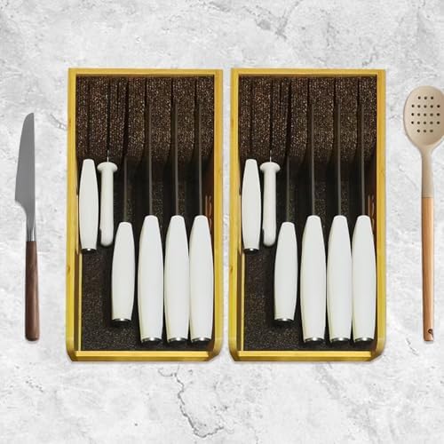 Bamboo Knife Holder for Drawers