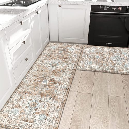 Pauwer Anti Fatigue Kitchen Mat Set of 2