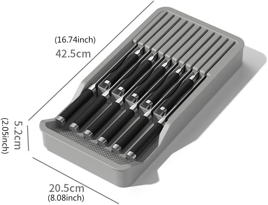 11 Knife Organizer Space-Saving Durable Easy To Clean