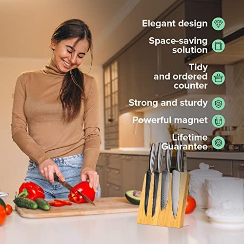 Coninx Magnetic Knife Block for Kitchen Storage