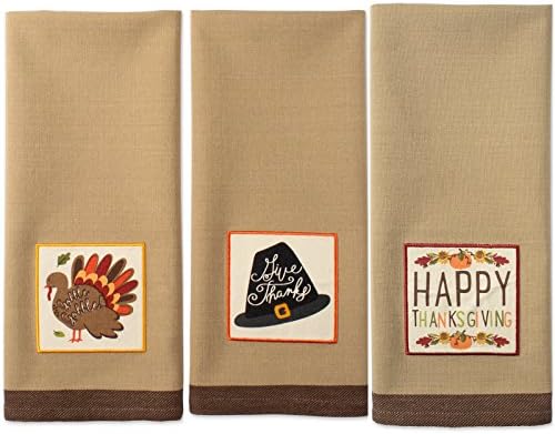 DII 18x28 fall basics collection dishtowel set