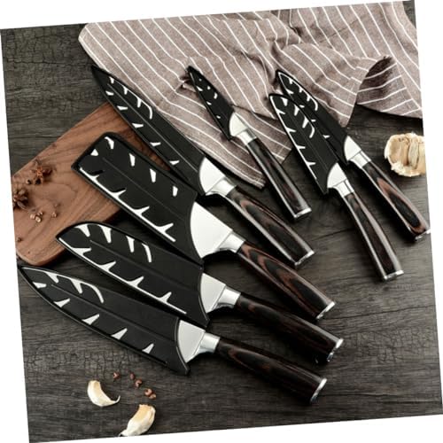 Premium 10-Piece Steel Knife Set Covers Durable Sharp Kitchen Knives Protector