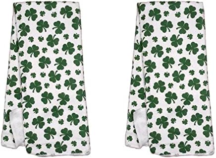 St Patricks Day Shamrock Towels Set of 2