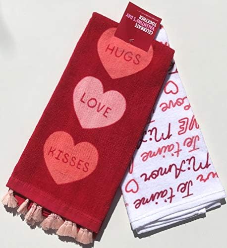 Celebrate Valentines Day Together - Love Heart - 2-Pack Kitchen Towels