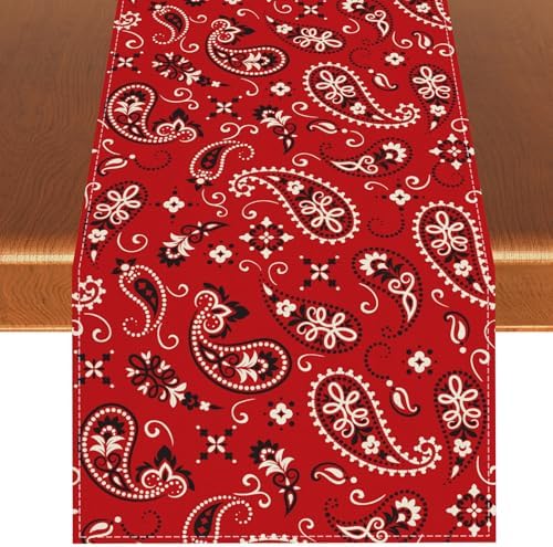 13x90 premium Western_tablecloth for parties and events