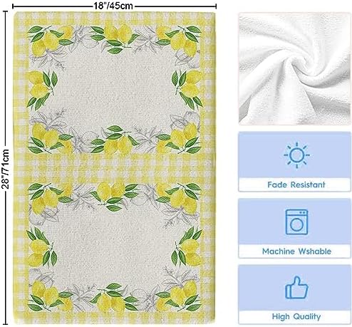 Summer Tropical Lemon Kitchen Towel
