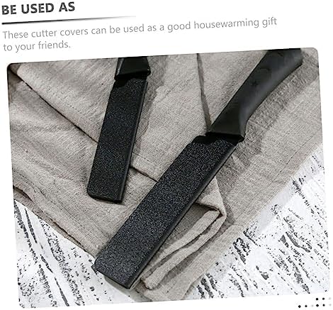 Flocking Design 5-Piece Cutter Protective Covers Kitchen Knives