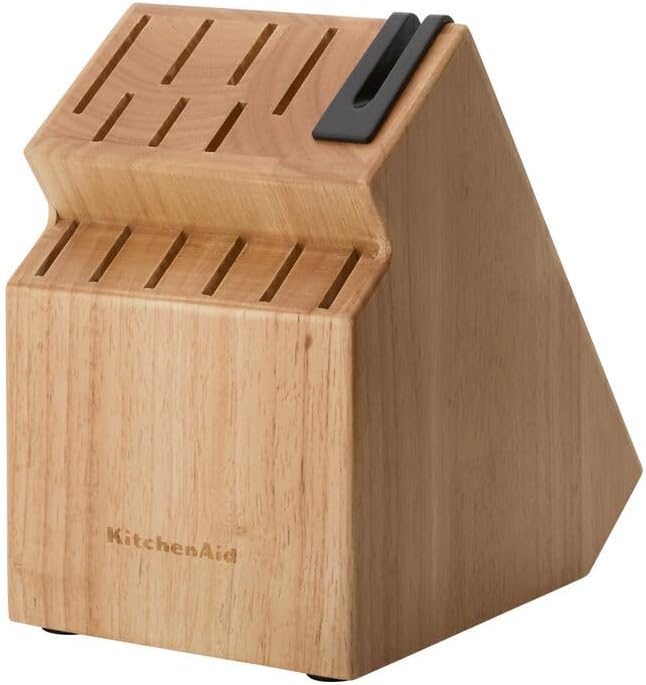 KitchenAid Classic Step Knife Block Set with Built-In Sharpener