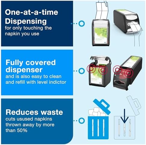 Tork Xpressnap Fit -One at a time dispensing black N14