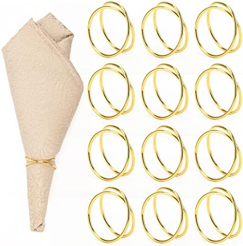 Polished Gold Napkin Rings