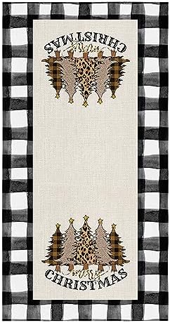 Leopard Plaid Kitchen Towels Absorbent Durable Perfect Holiday Gift