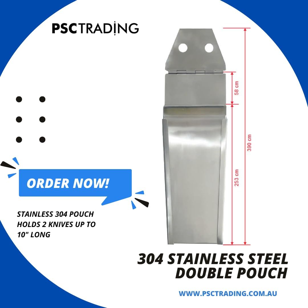 Stainless Steel 304 Knife Scabbard - Holds Up to 10 Blade