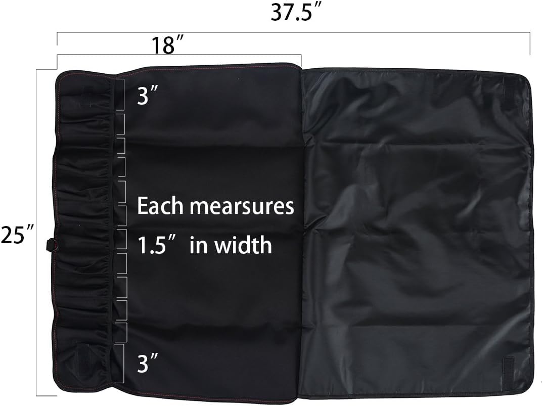 Tosnail Chef Knife Case Roll Bag To Work Perfectly