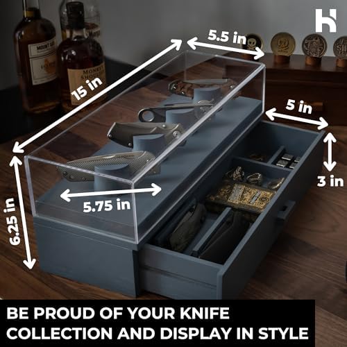 Prec Cru 10-Knife Pocket Knife Display Case