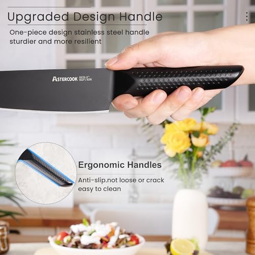 Astercook 15-Piece Chefs Knife Block Set