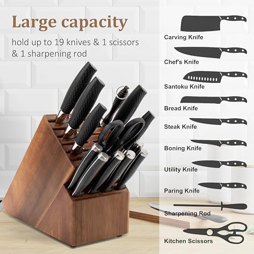 20 Slot Universal Knife Block Storage System