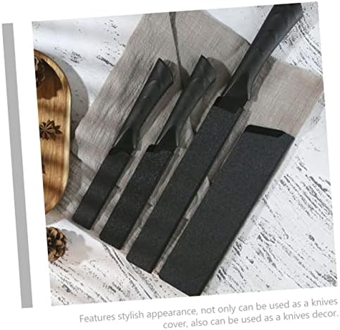 Flocking Design 5-Piece Cutter Protective Covers Kitchen Knives