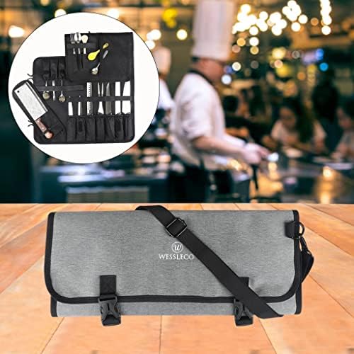 Chefs Roll Bag 14 Slot Organizer for Cooking and Travel