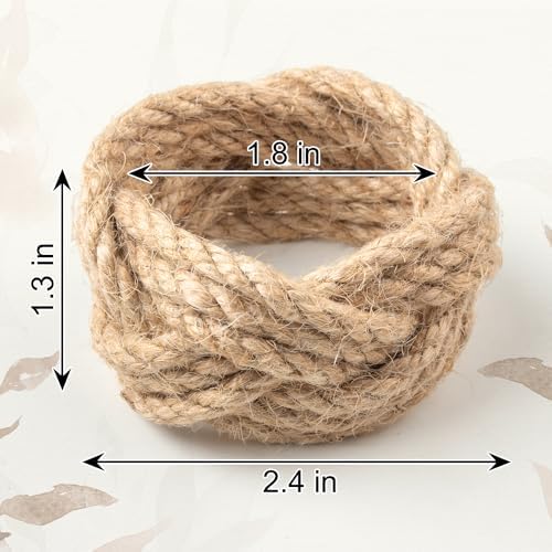 6-Piece Rustic Napkin Rings Set