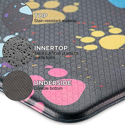2-Piece Anti-Fatigue Kitchen Mat Set for Standing Bappiness